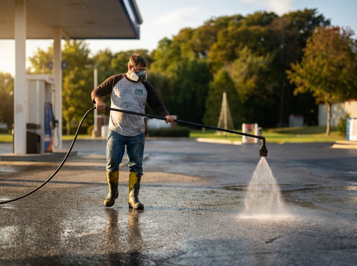 Sealcoating work in progress