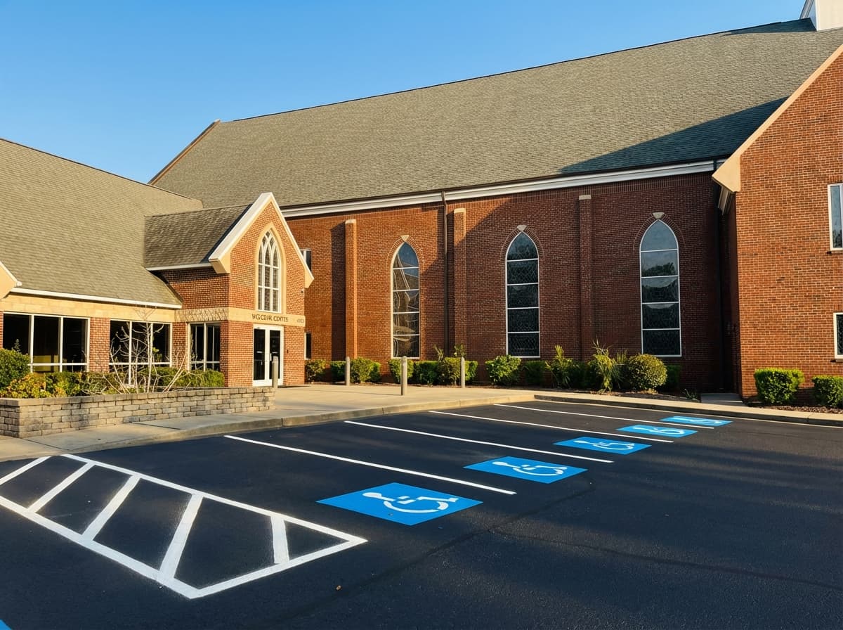 Sealcoating and striping application