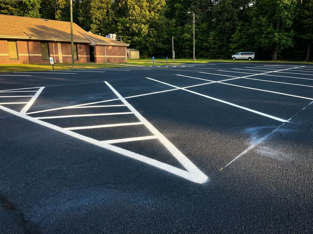 Sealcoating and striping project